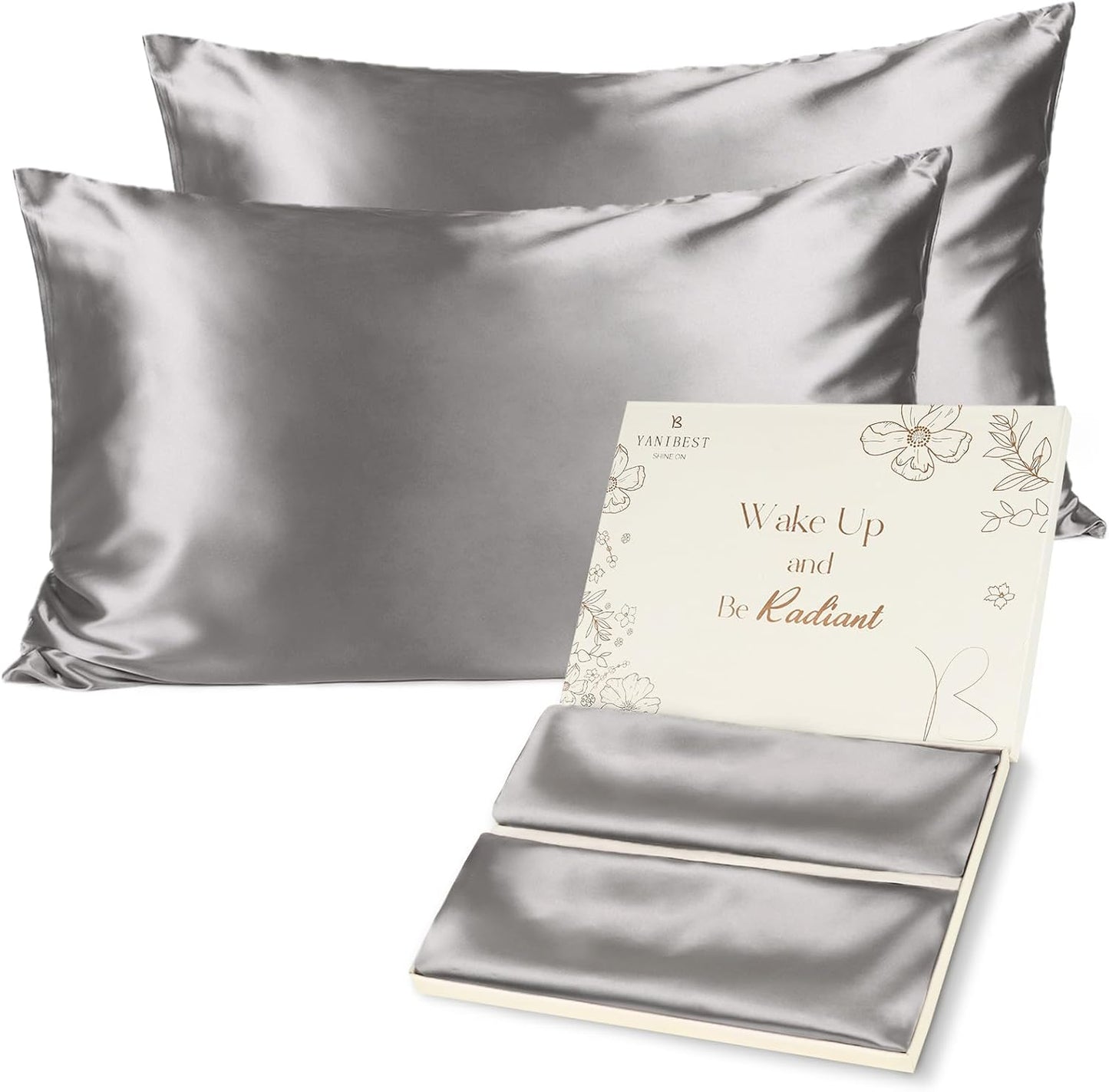 BUTTERY SATIN PILLOWCASE for Hair and Skin with Zipper