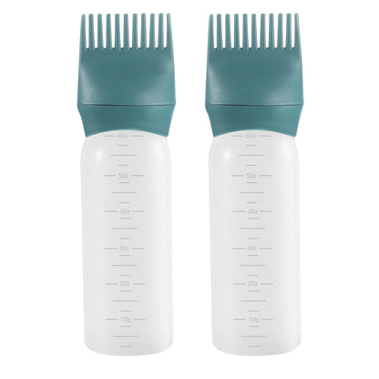 ROOT FOR YOURSELF Root Comb Hair Oil Applicator Bottle - 6 Oz - 2 Pack  