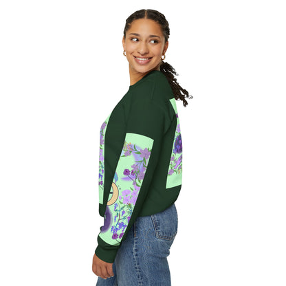 Floral & Mystical BADDIE Graphic Sweatshirt – Pastel Nature Lover - Inspired Crewneck