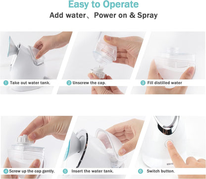 SELF CARE PRO Facial Steamer Bundled with Aromatherapy Pads