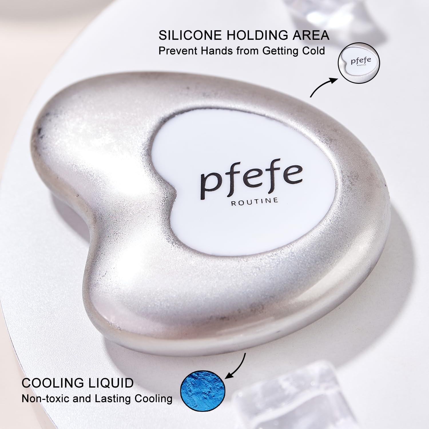Stainless Steel Cryo Gua Sha for Body, Face, Neck, & Eyes