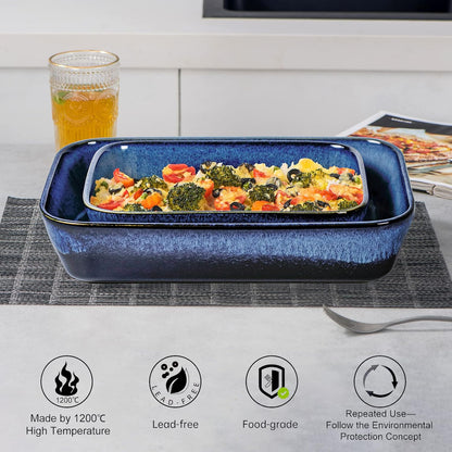 BUILD THE WHOLE CAKE Baking Dishes for Oven | Ceramic Casserole Dish Bakeware Set 9X13 