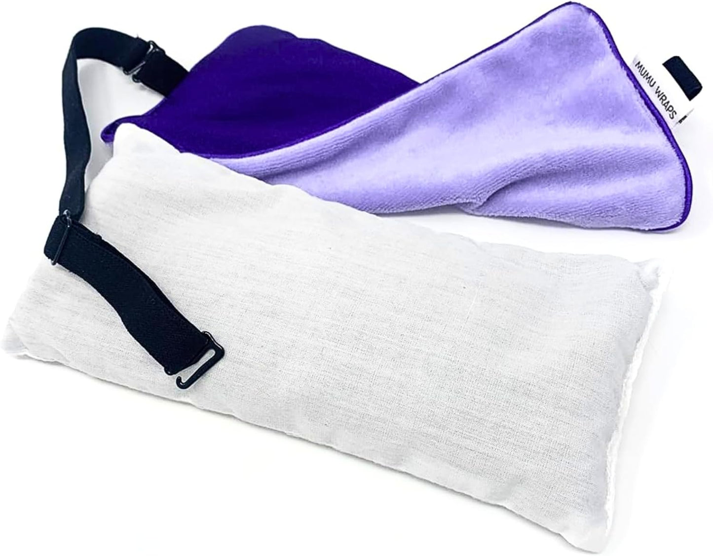 STREAM OF CONSCIOUSNESS Lavender Aromatherapy Weighted Eye Pillow - Ideal for Sleeping, Yoga, and Meditation - Includes Extra Cover
