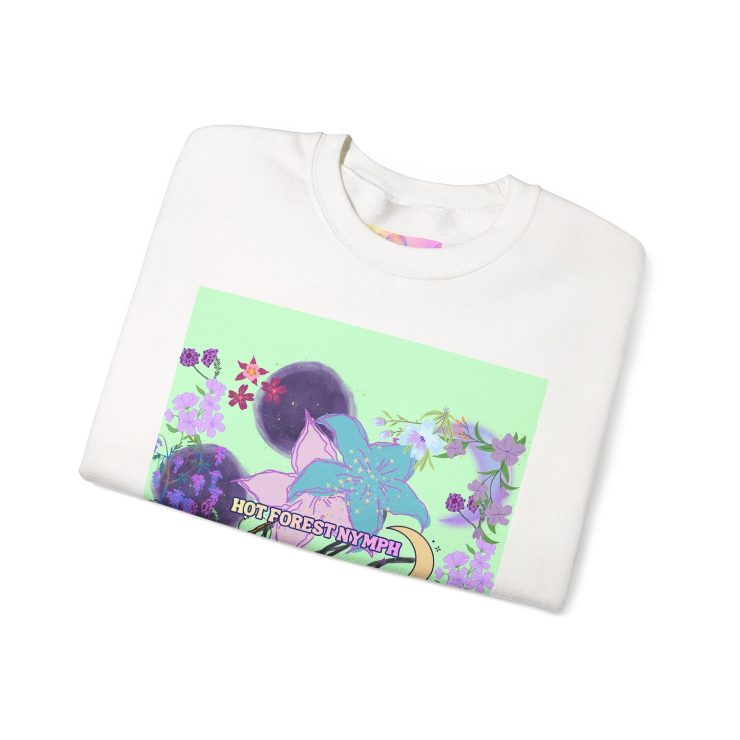 Floral & Mystical BADDIE Graphic Sweatshirt – Pastel Nature Lover - Inspired Crewneck