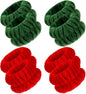 SKINCARE BASICS 4 Pairs Spa Wrist Bands for Washing Face | Microfiber Wrist Towel Band Scrunchies Absorbent