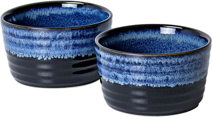 STYLISH CHEF Ramekins | Set of 2 & 8 Oz | Oven Safe Baking Set for Baked Oats, Mug Cakes, Custard, Pudding, Souffle Cups