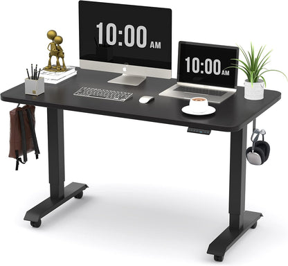 BEST OF BOTH WORLDS Electric Standing Desk | Height Adjustable Desk | Ergonomic Home Office Sit / Stand Desk with Memory Preset Controller