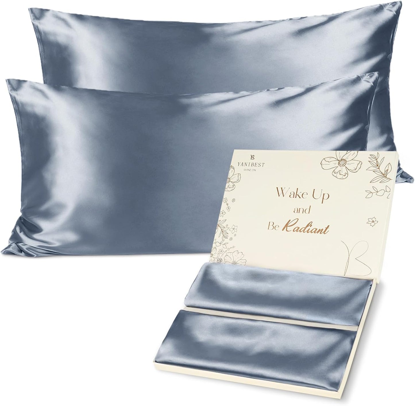 BUTTERY SATIN PILLOWCASE for Hair and Skin with Zipper