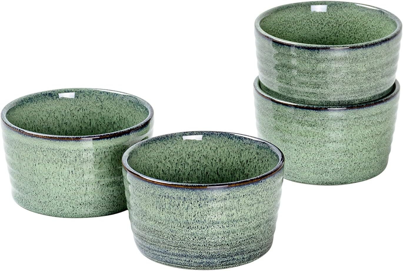 STYLISH CHEF Ramekins | Set of 2 & 8 Oz | Oven Safe Baking Set for Baked Oats, Mug Cakes, Custard, Pudding, Souffle Cups