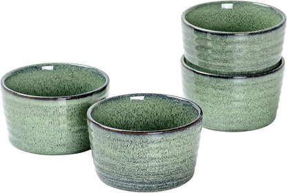 STYLISH CHEF Ramekins | Set of 2 & 8 Oz | Oven Safe Baking Set for Baked Oats, Mug Cakes, Custard, Pudding, Souffle Cups