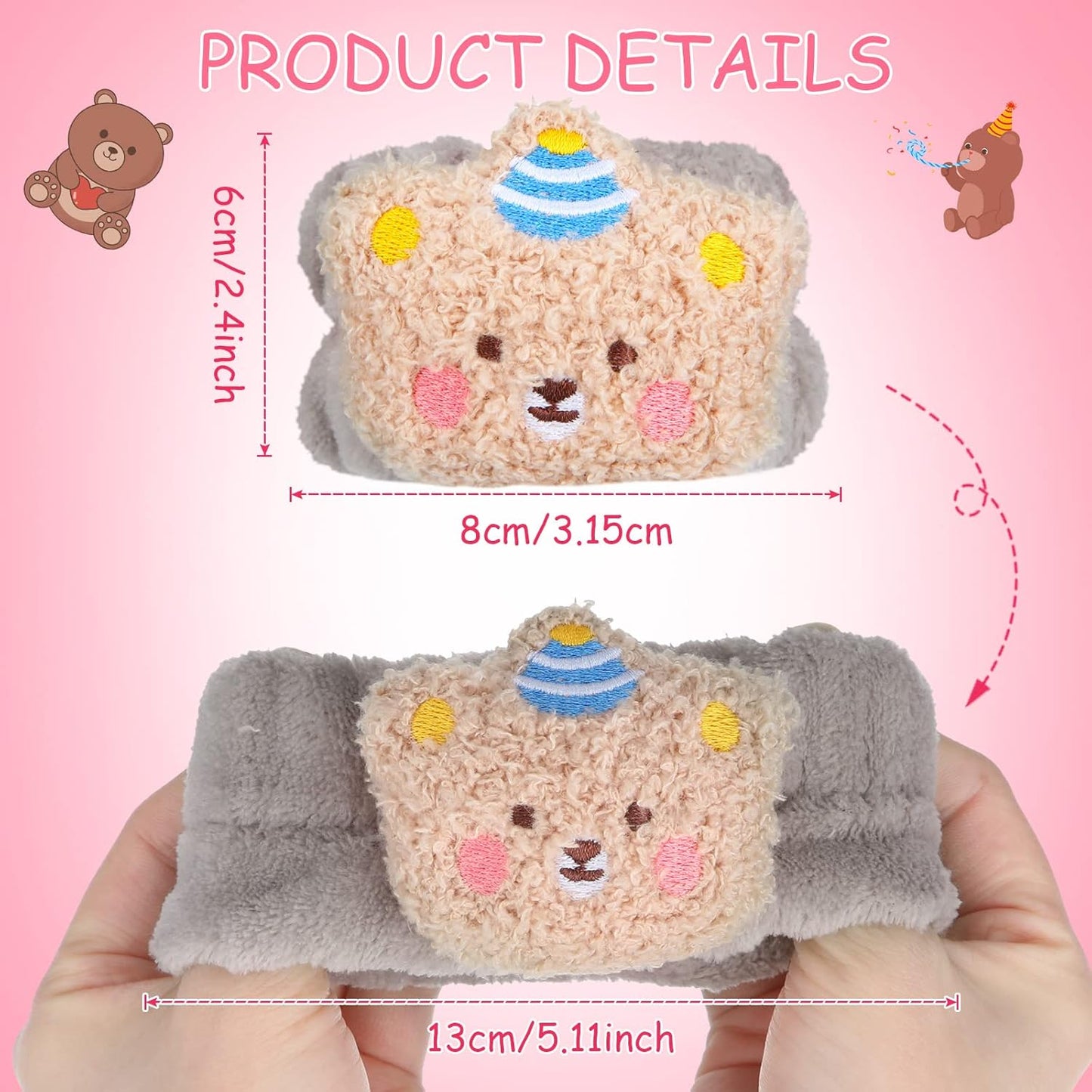 SKINCARE BASICS 4 Pairs Scrunchies Wrist Band | Microfiber Washing Face Band & Wristband Absorbent 