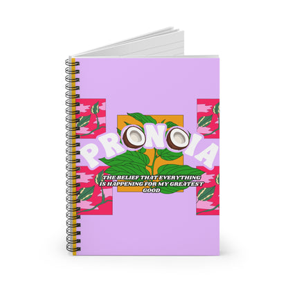 Pronovia Inspirational Spiral Notebook — "The Belief That Everything Is Happening For My Greatest Good" — Floral Positive Affirmation [...]