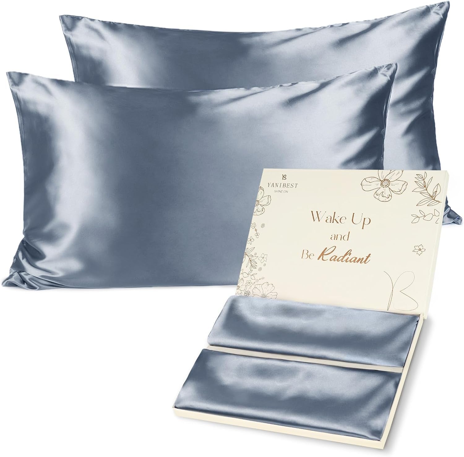 BUTTERY SATIN PILLOWCASE for Hair and Skin with Zipper