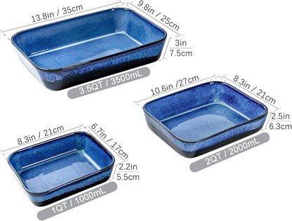 BUILD THE WHOLE CAKE Baking Dishes for Oven | Ceramic Casserole Dish Bakeware Set 9X13 
