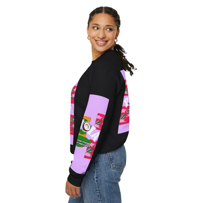 Pronoia Tropical Floral Positive Self Affirmation Graphic Crewneck Sweatshirt