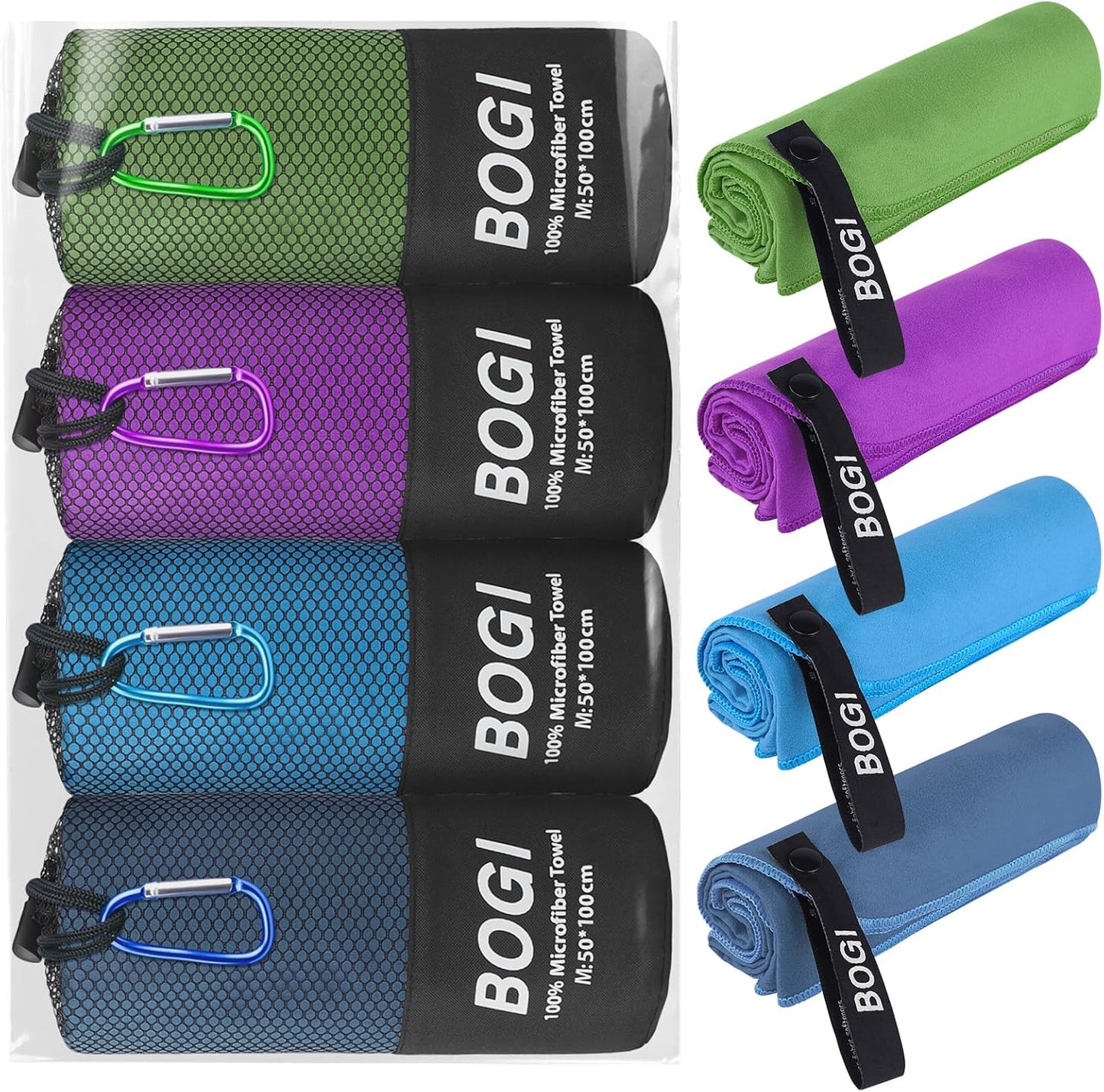 HAIR CARE 101 Microfiber Hair, Travel, Sports Towel | Quick Dry, Soft Lightweight, Absorbent, Compact Towel |  Camping Gym Beach Bath Yoga Swimming Backpacking | M:40''X20''