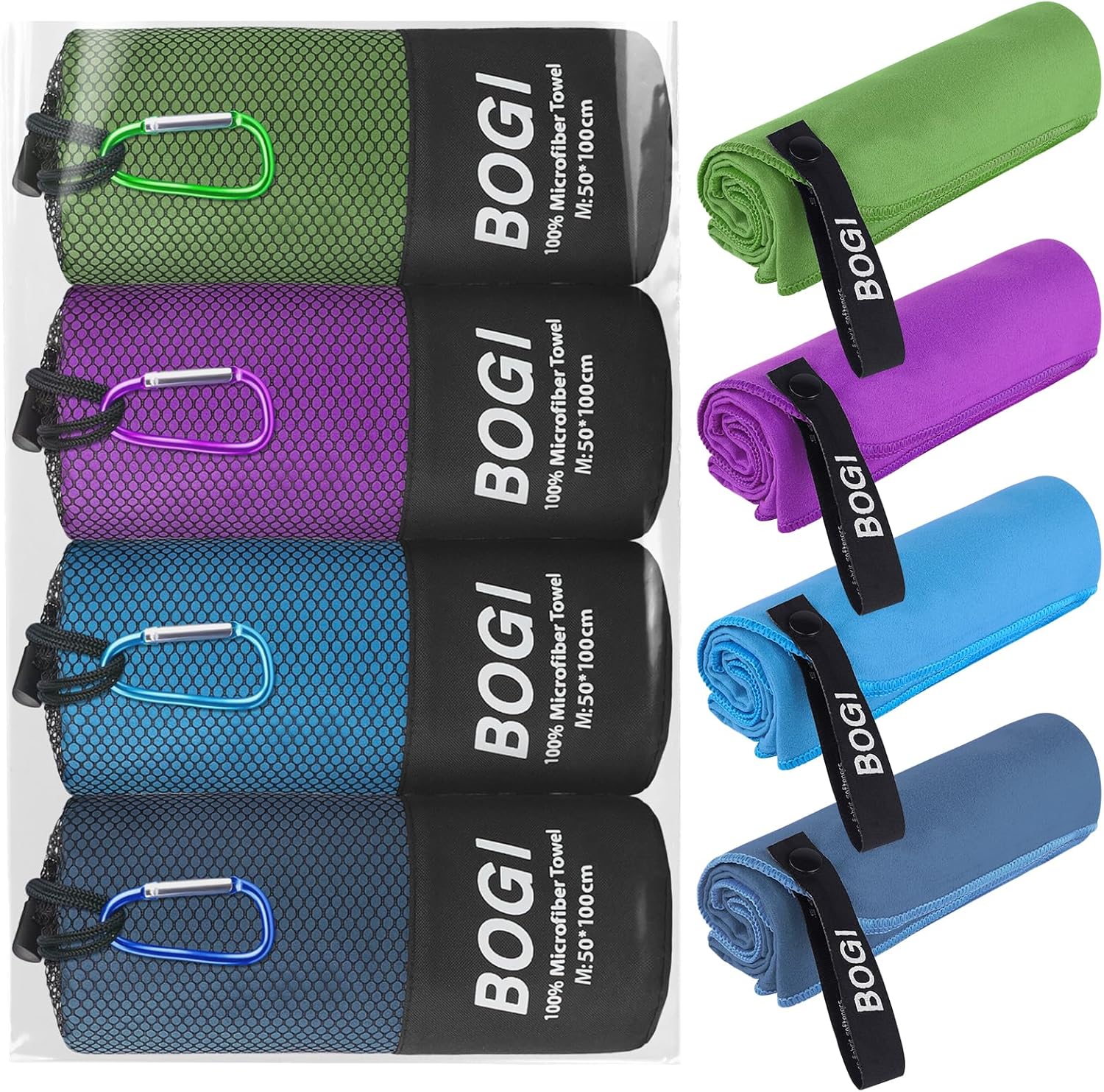 HAIR CARE 101 Microfiber Hair, Travel, Sports Towel | Quick Dry, Soft Lightweight, Absorbent, Compact Towel |  Camping Gym Beach Bath Yoga Swimming Backpacking | M:40''X20''