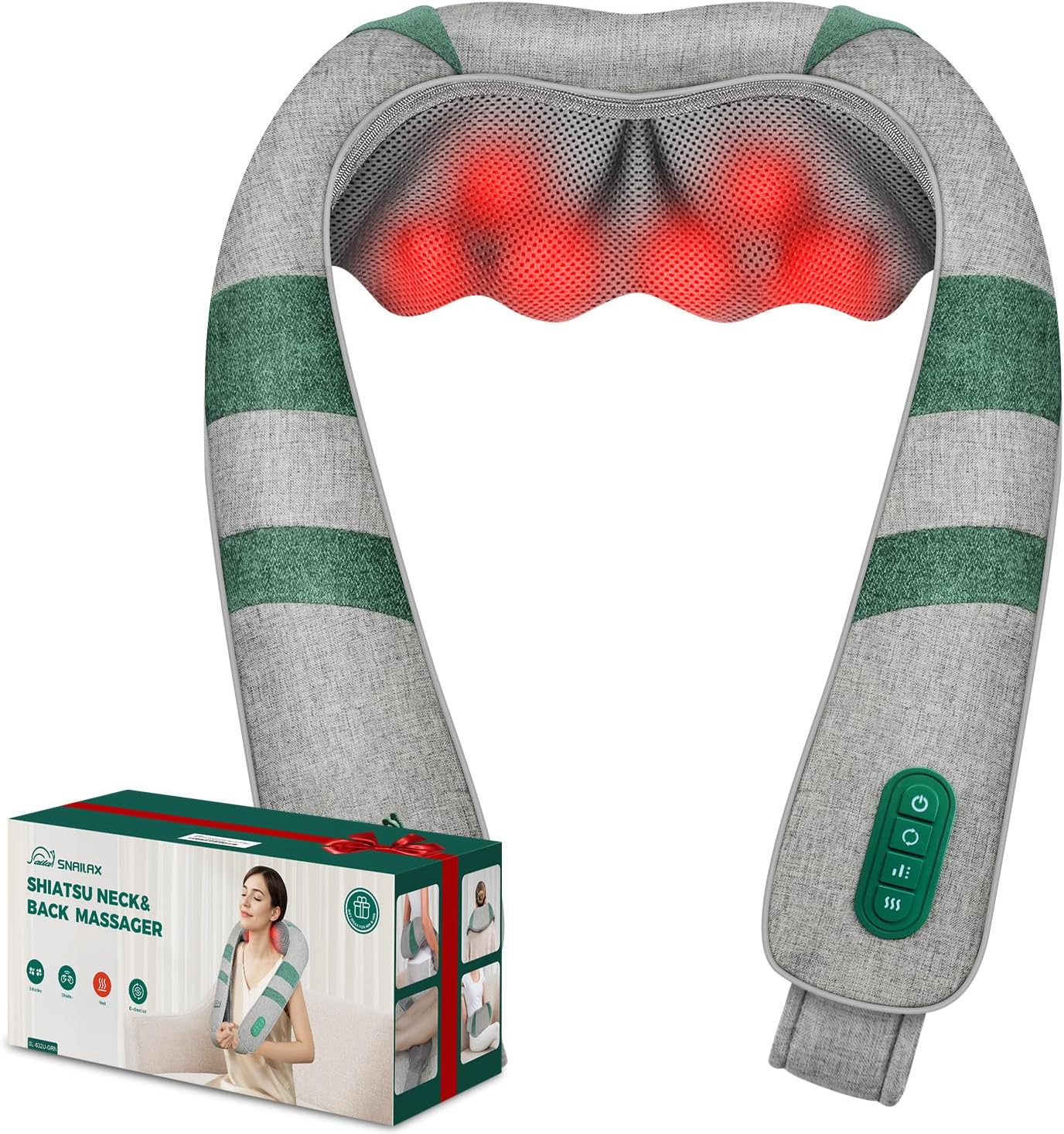 Shiatsu Neck & Back Massager With Heat