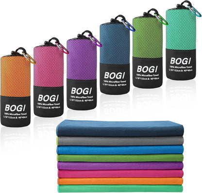 HAIR CARE 101 Microfiber Hair, Travel, Sports Towel | Quick Dry, Soft Lightweight, Absorbent, Compact Towel |  Camping Gym Beach Bath Yoga Swimming Backpacking | M:40''X20''
