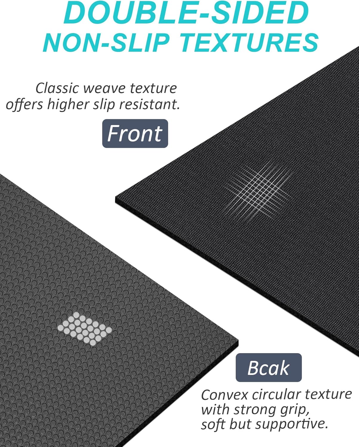 BUILD YOUR TEMPLE Yoga Mat with Strap | 1/3| 1/4 Inch Extra Thick Yoga Mat Double-Sided Non Slip | Professional TPE | PVC Yoga & Workout Mat for Yoga, Pilates and Floor Exercises