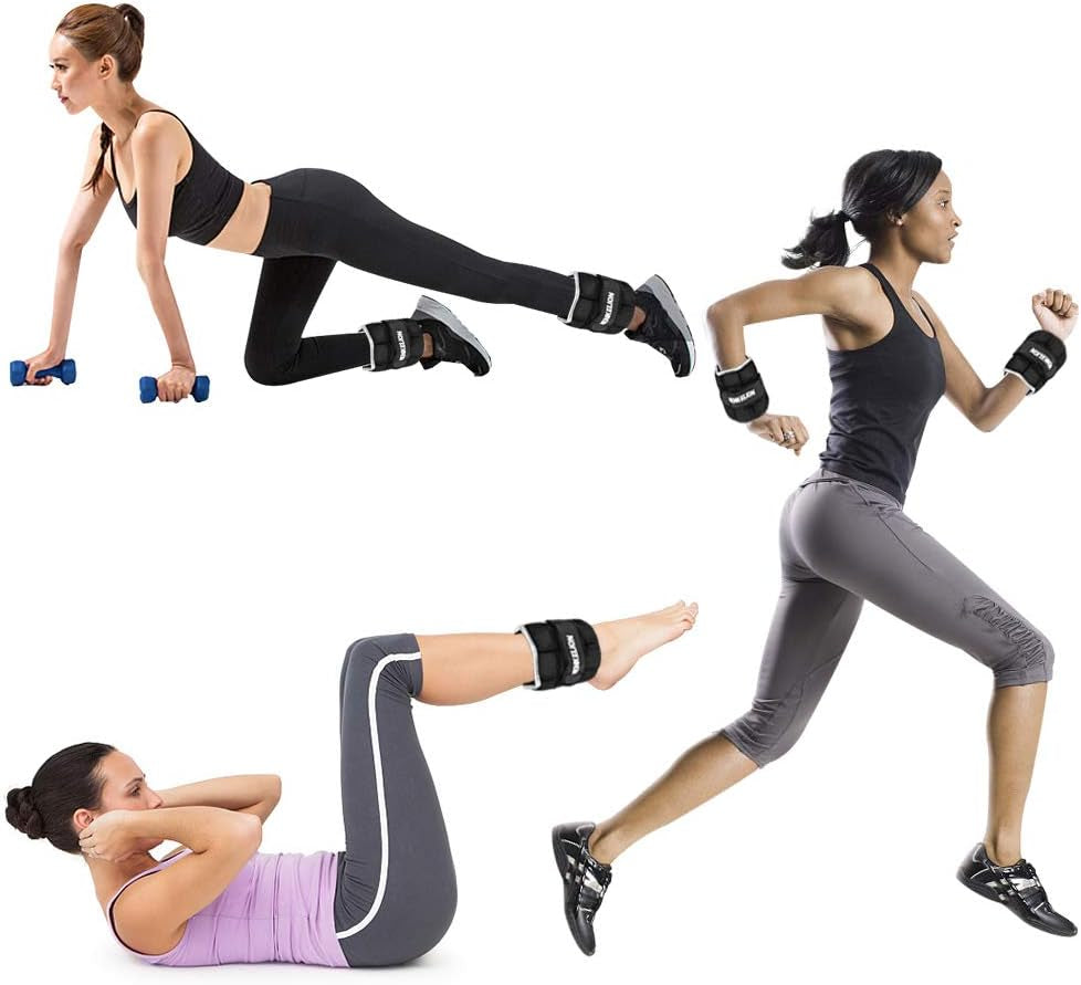 POWER UP Adjustable Ankle & Wrist Weights for Strength Training