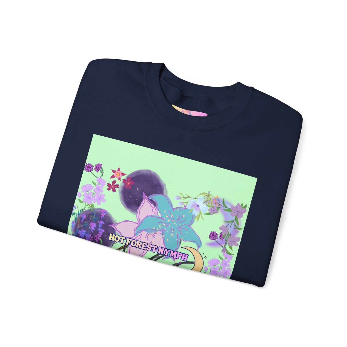 Floral & Mystical BADDIE Graphic Sweatshirt – Pastel Nature Lover - Inspired Crewneck