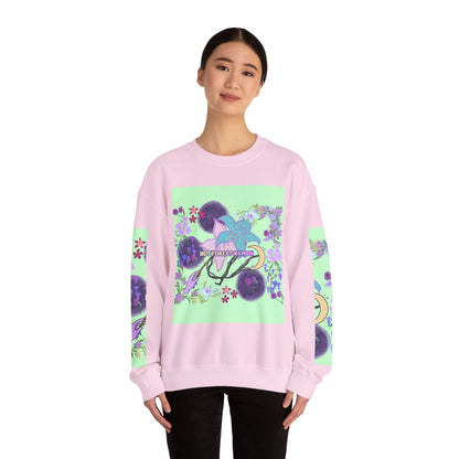 Floral & Mystical BADDIE Graphic Sweatshirt – Pastel Nature Lover - Inspired Crewneck