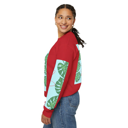 Run Away Tropical & Galactic Floral Crewneck Sweatshirt