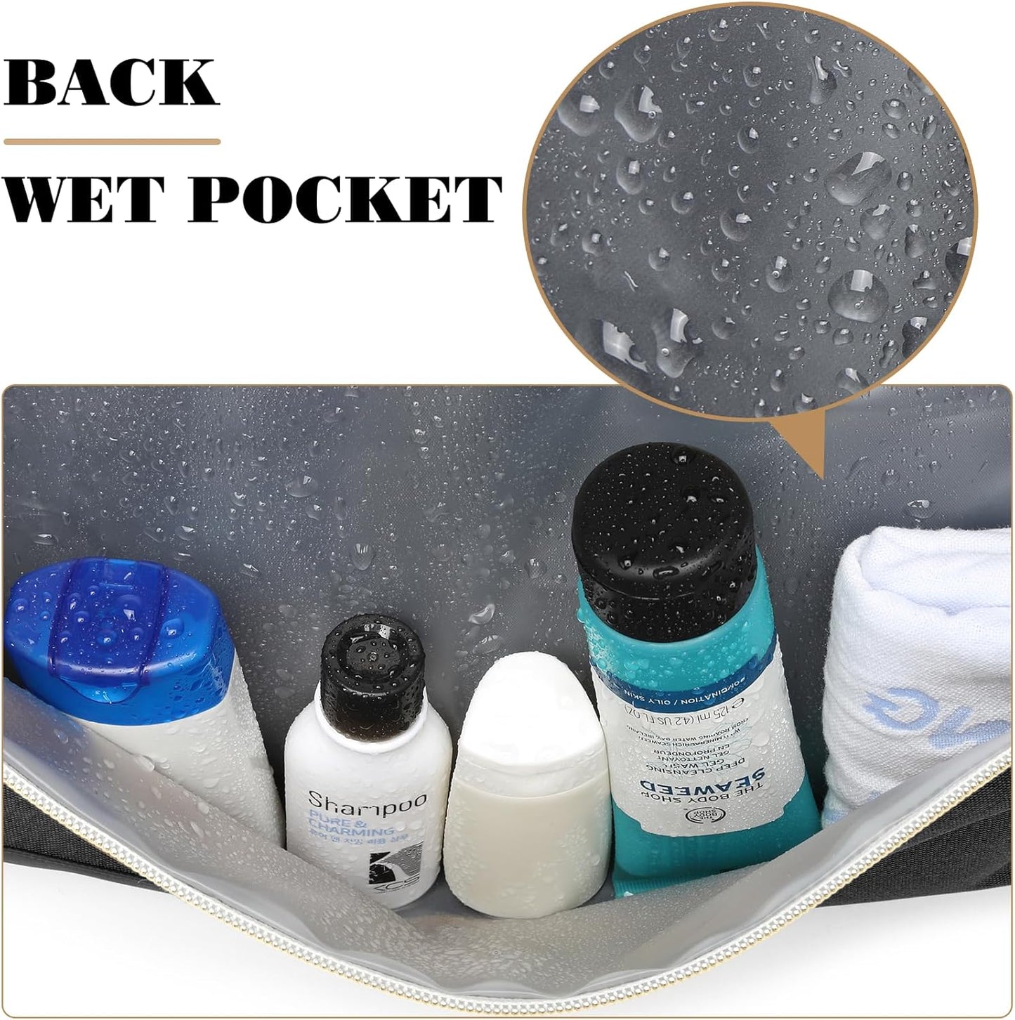 ABOUT YOUR BUSINESS Gym Bag with Shoes Compartment & Wet Pocket | 4 Way Large Sports Duffle Bag | Backpack, Weekender, Overnight Bag