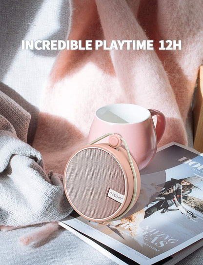 HABIT STACK 101 Waterproof Shower Bluetooth Speaker | Portable Small Bluetooth Wireless Loud Clear Sound Support TF Card | Suction Cup for Outdoor Kayak Canoe Beach Gift 