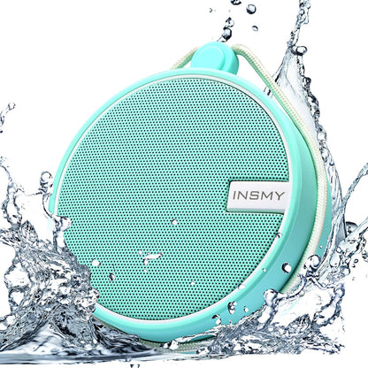 HABIT STACK 101 Waterproof Shower Bluetooth Speaker | Portable Small Bluetooth Wireless Loud Clear Sound Support TF Card | Suction Cup for Outdoor Kayak Canoe Beach Gift 