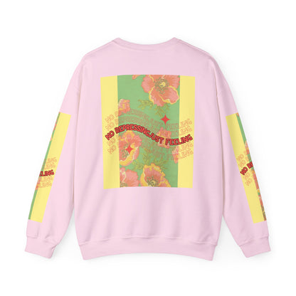 Floral 'No Repressing, Just Feeling' Crewneck Sweatshirt