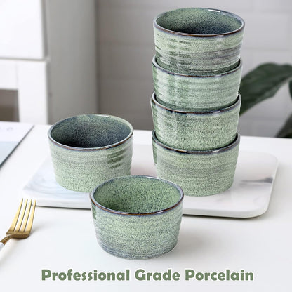 STYLISH CHEF Ramekins | Set of 2 & 8 Oz | Oven Safe Baking Set for Baked Oats, Mug Cakes, Custard, Pudding, Souffle Cups