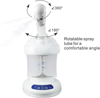 SELF CARE PRO Hair Steamer  2 in 1 Ozone Facial Steamer | Design for Personal Care Use at Home or Salon 