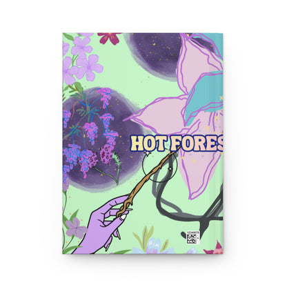 Floral Moon Journal — "Hot Nymph" Hardcover Matte Notebook