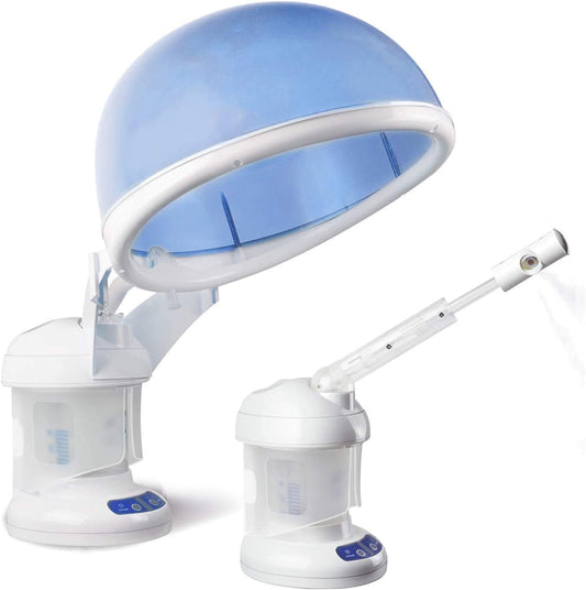 SELF CARE PRO Hair Steamer  2 in 1 Ozone Facial Steamer | Design for Personal Care Use at Home or Salon 