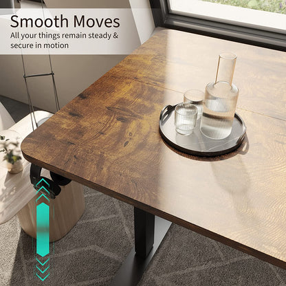 BEST OF BOTH WORLDS Electric Standing Desk | Height Adjustable Desk | Ergonomic Home Office Sit / Stand Desk with Memory Preset Controller