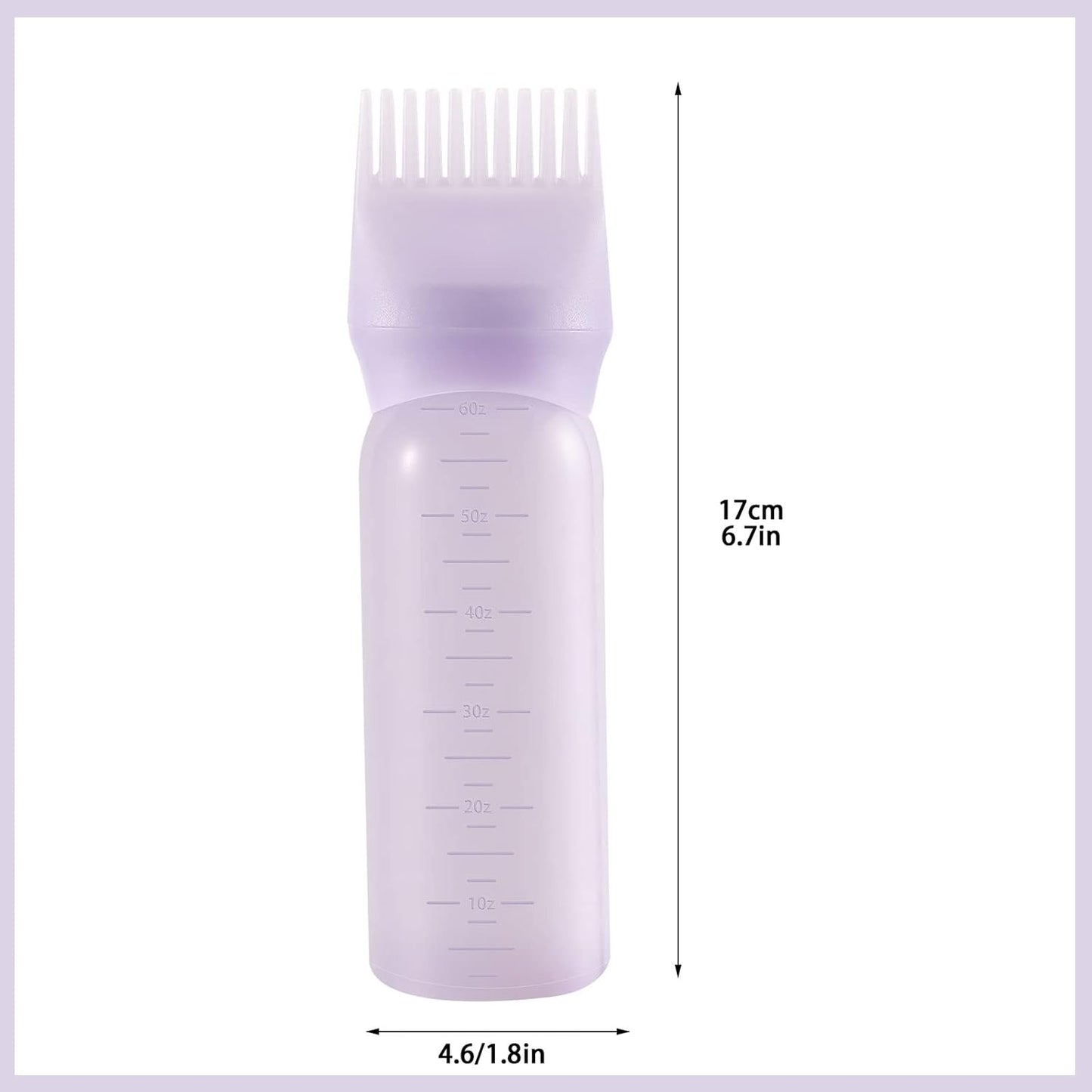 ROOT FOR YOURSELF Root Comb Hair Oil Applicator Bottle - 6 Oz - 2 Pack  