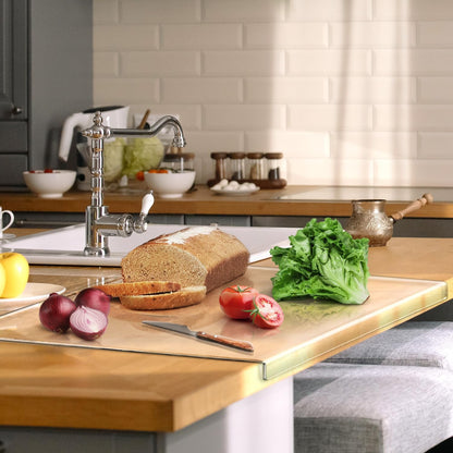 Acrylic Large Cutting Boards for Kitchen, Clear Cutting Board Non Slip, 24X18 Inch Charcuterie Boards, Apartment Must Haves Kitchen Accessories