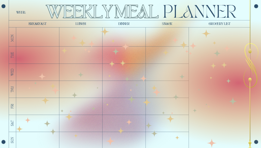 WEEKLY AND MONTHLY MEAL PREP PLANNER + FOOD GROUP SHEET