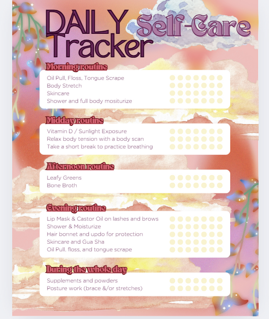 MAINTENACE SELF CARE TRACKER