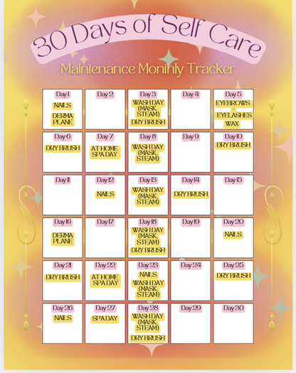 MAINTENACE SELF CARE TRACKER