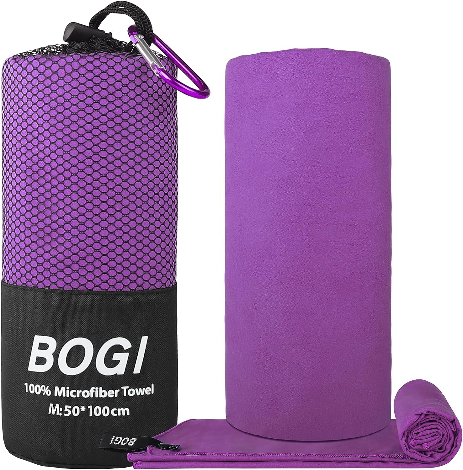 HAIR CARE 101 Microfiber Hair, Travel, Sports Towel | Quick Dry, Soft Lightweight, Absorbent, Compact Towel |  Camping Gym Beach Bath Yoga Swimming Backpacking | M:40''X20''