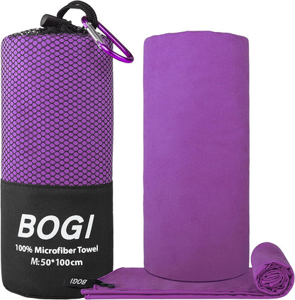 HAIR CARE 101 Microfiber Hair, Travel, Sports Towel | Quick Dry, Soft Lightweight, Absorbent, Compact Towel |  Camping Gym Beach Bath Yoga Swimming Backpacking | M:40''X20''