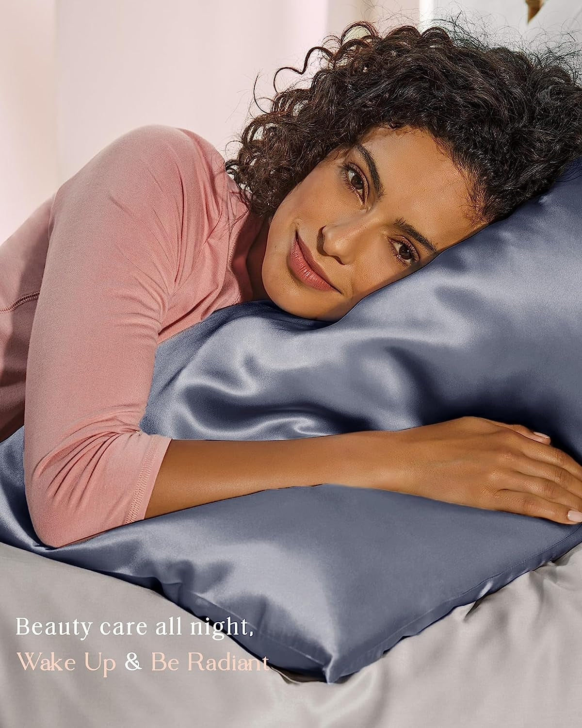 BUTTERY SATIN PILLOWCASE for Hair and Skin with Zipper