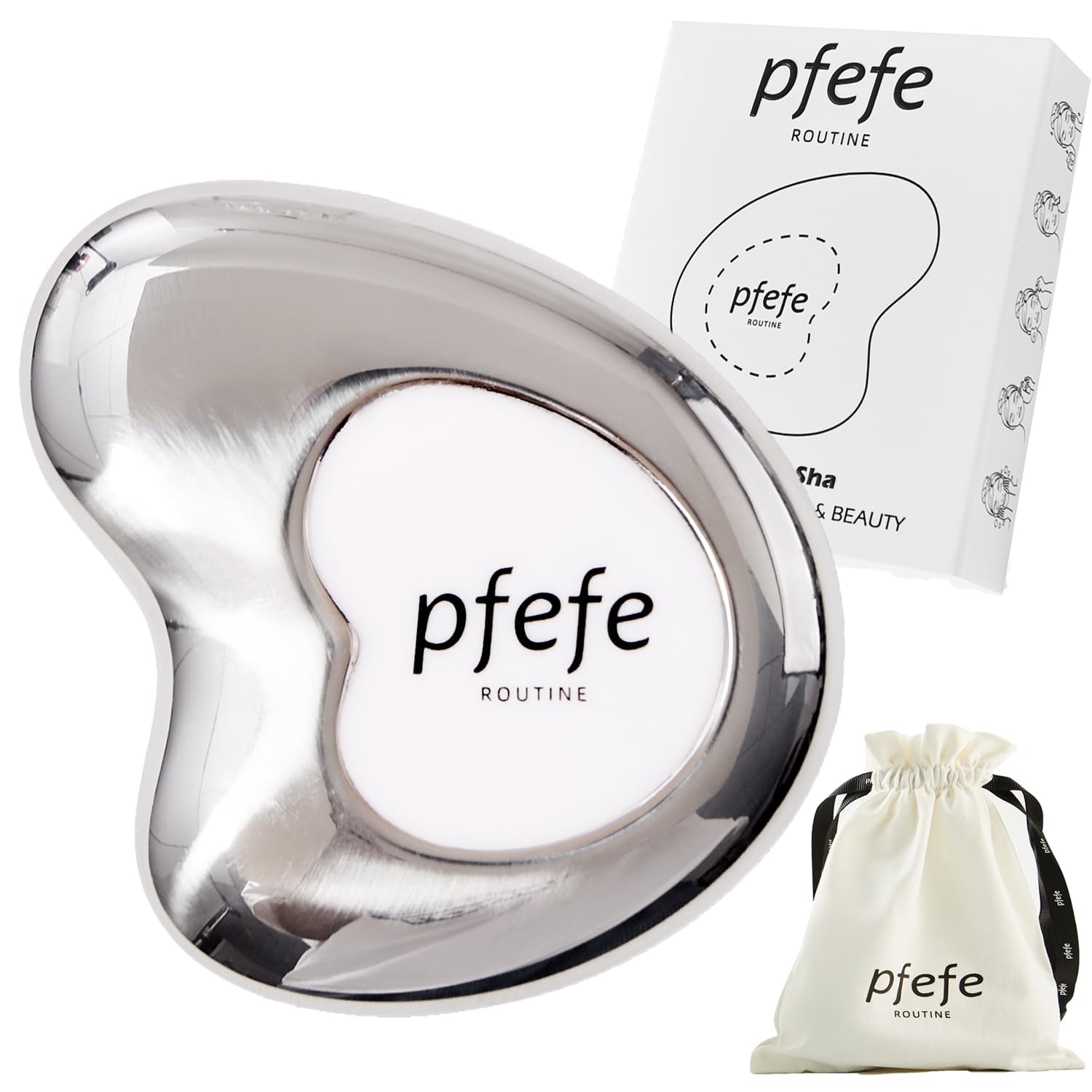 Stainless Steel Cryo Gua Sha for Body, Face, Neck, & Eyes