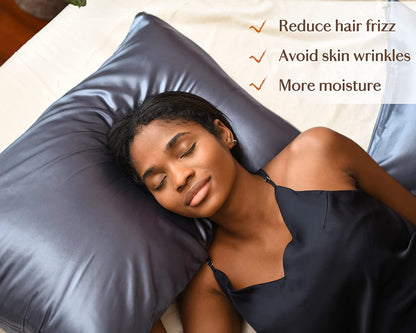 BUTTERY SATIN PILLOWCASE for Hair and Skin with Zipper