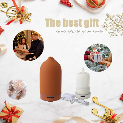 HABIT STACKING 101 Essential Oil Diffuser |120Ml Aromatherapy Ceramic Diffusers with Auto Shut off Function