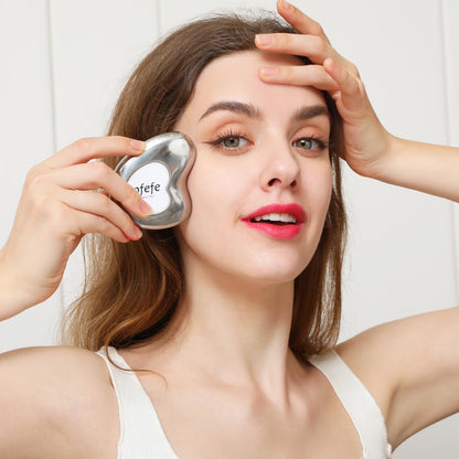Stainless Steel Cryo Gua Sha for Body, Face, Neck, & Eyes