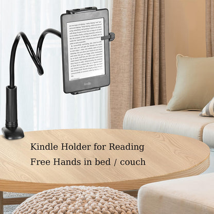 GET THAT POSTURE RIGHT Gooseneck Tablet Stand & Kindle Holder for Bed | Tablet Stand with Adjustable Flexible Arm Clamp | Mount Clip Holder for Phone Ipad Air Mini | Galaxy Tabs | Kindle Fire | Switch or Other 4.7-10.5" Devices